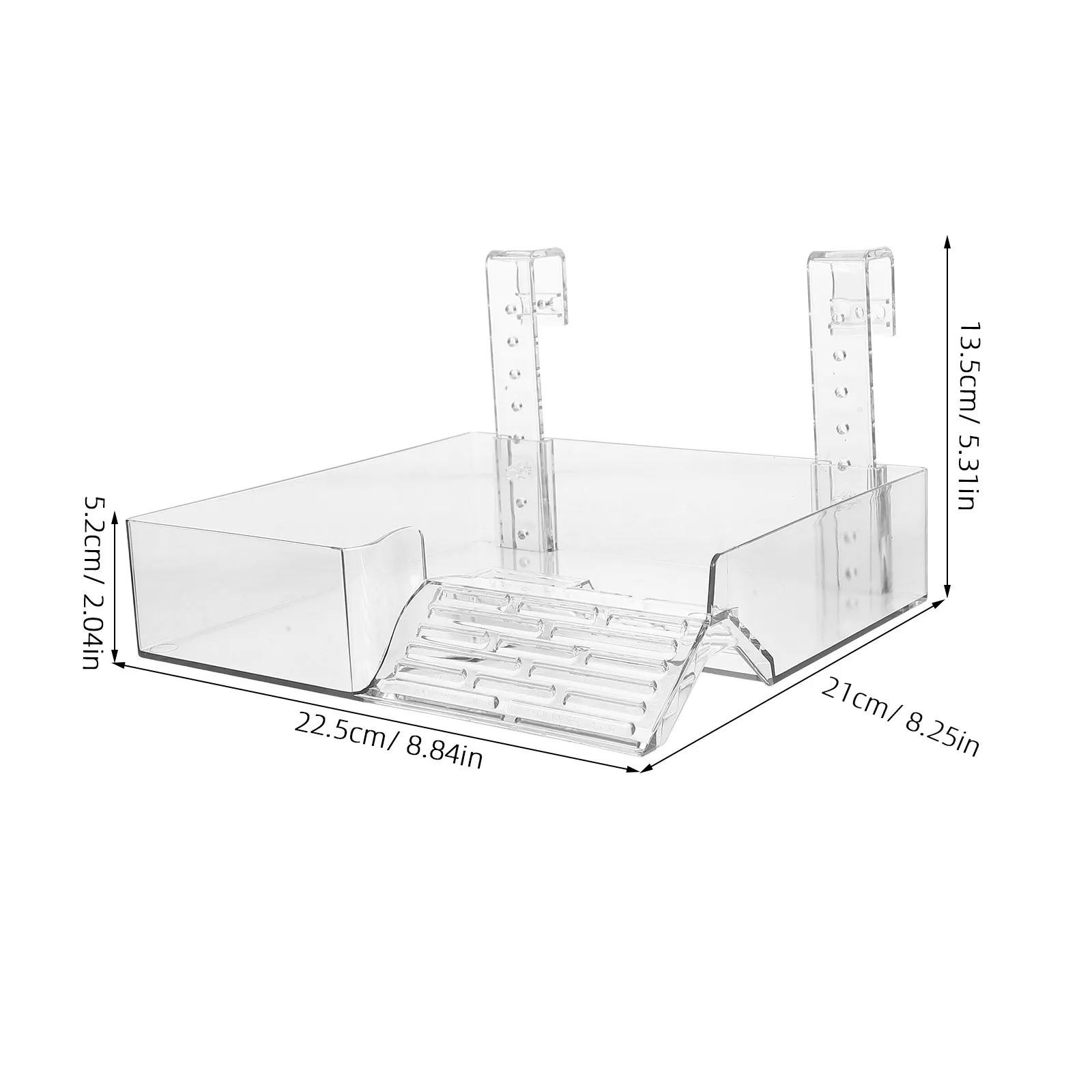 Adjustable Hanging Turtle Basking Platform Floating Dock Sunbathing Resting Habitat for Aquatic Turtles Elevated Dry Area Tank