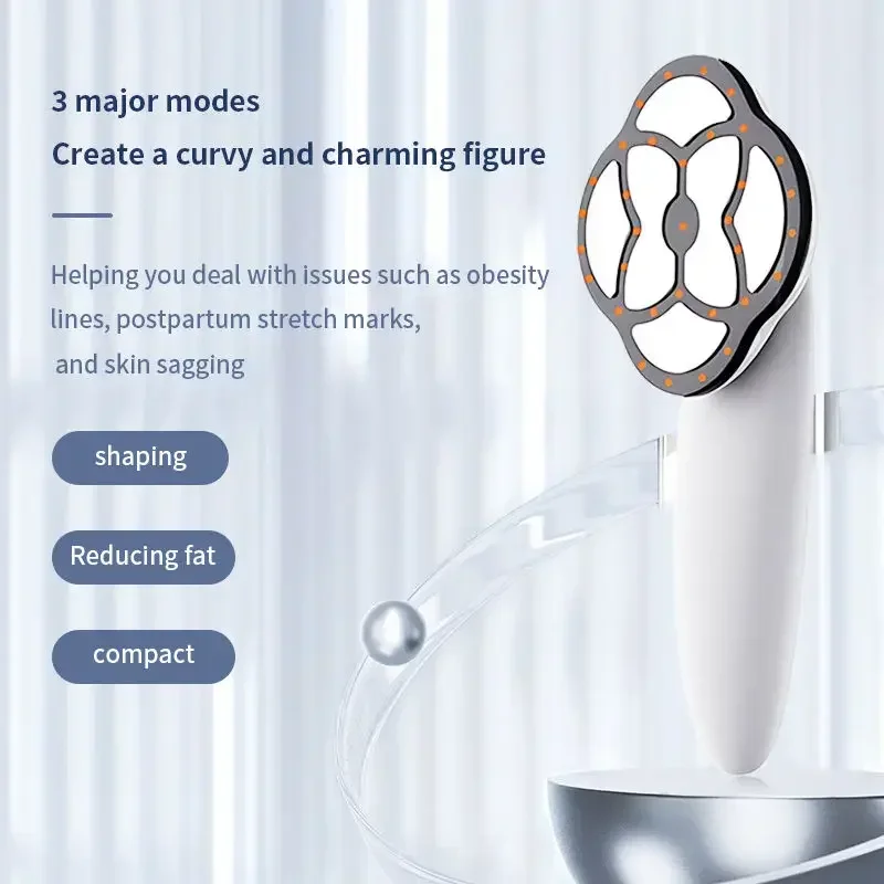 الاستخدام المنزلي معدات التجميل اللاسلكية الدهون الموقد الأشعة تحت الحمراء التدفئة فقدان الوزن مدلك RF EMS مايكرو الحالي آلة تخسيس الجسم