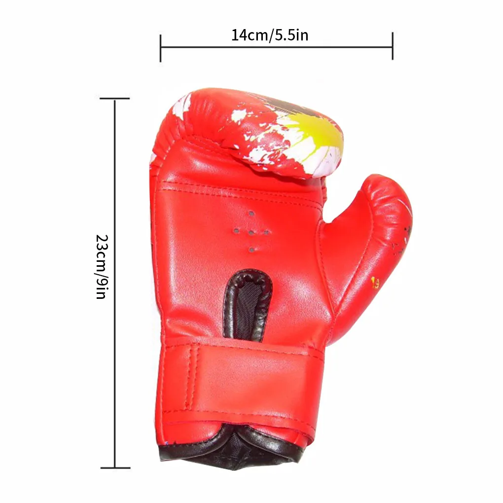 1 Pair Kids Boxing Gloves Punching Training Comfortable Workout Fight Exercise Mitts Boys Train Gym Glove Hand Protector