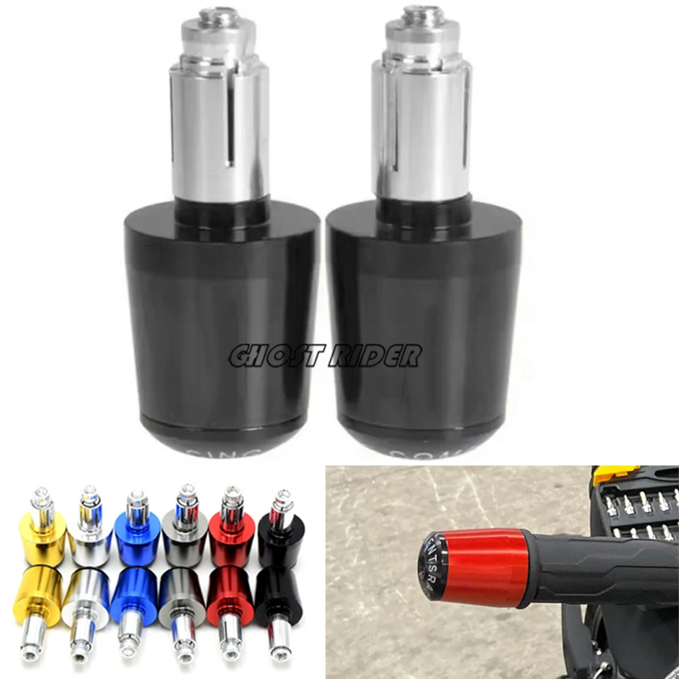 New Motorcycle CNC 7/8'' Handle Bar End Weights Handlebar Grips Cap for yamaha Honda CB650F CB1000R CBR 600f4i CB400 Aprilia