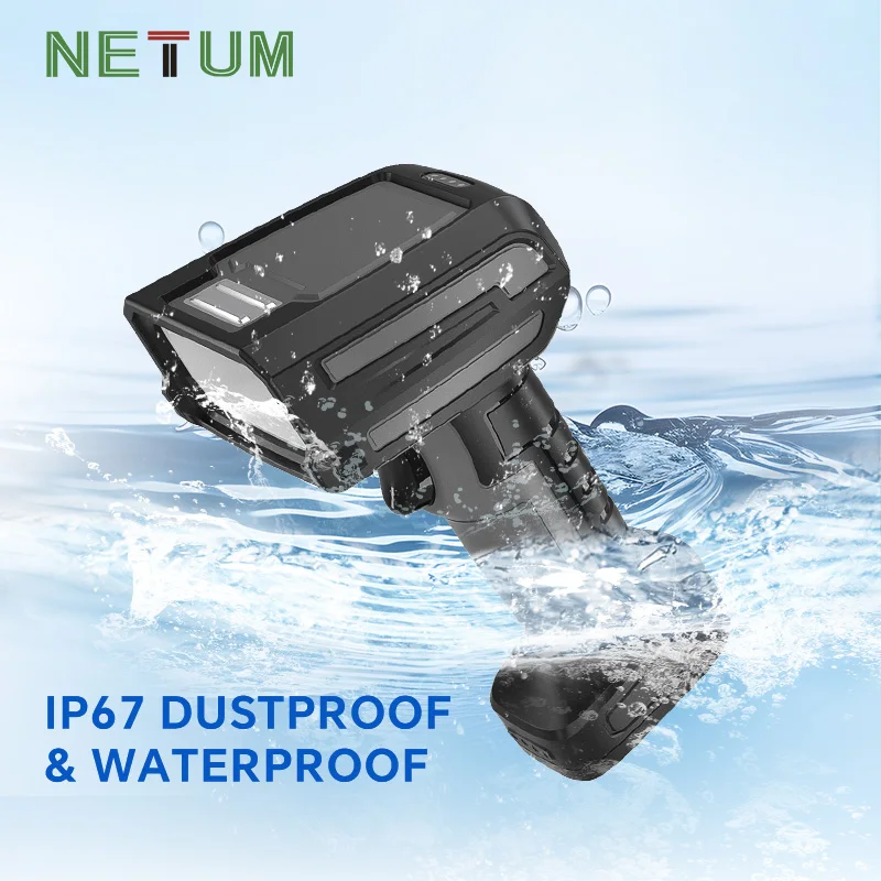NETUM New Arrival Industrial Wireless Barcode Scanner 2D QR 1D Bar Code Reader 2.4G Wireless 3200mAh Compatible With Bluetooth