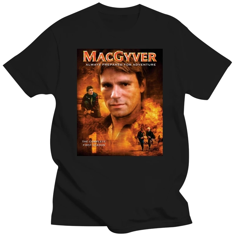 Macgyver V1 R D Anderson Poster Tv Series T Shirt Black All Sizes S To 4Xl