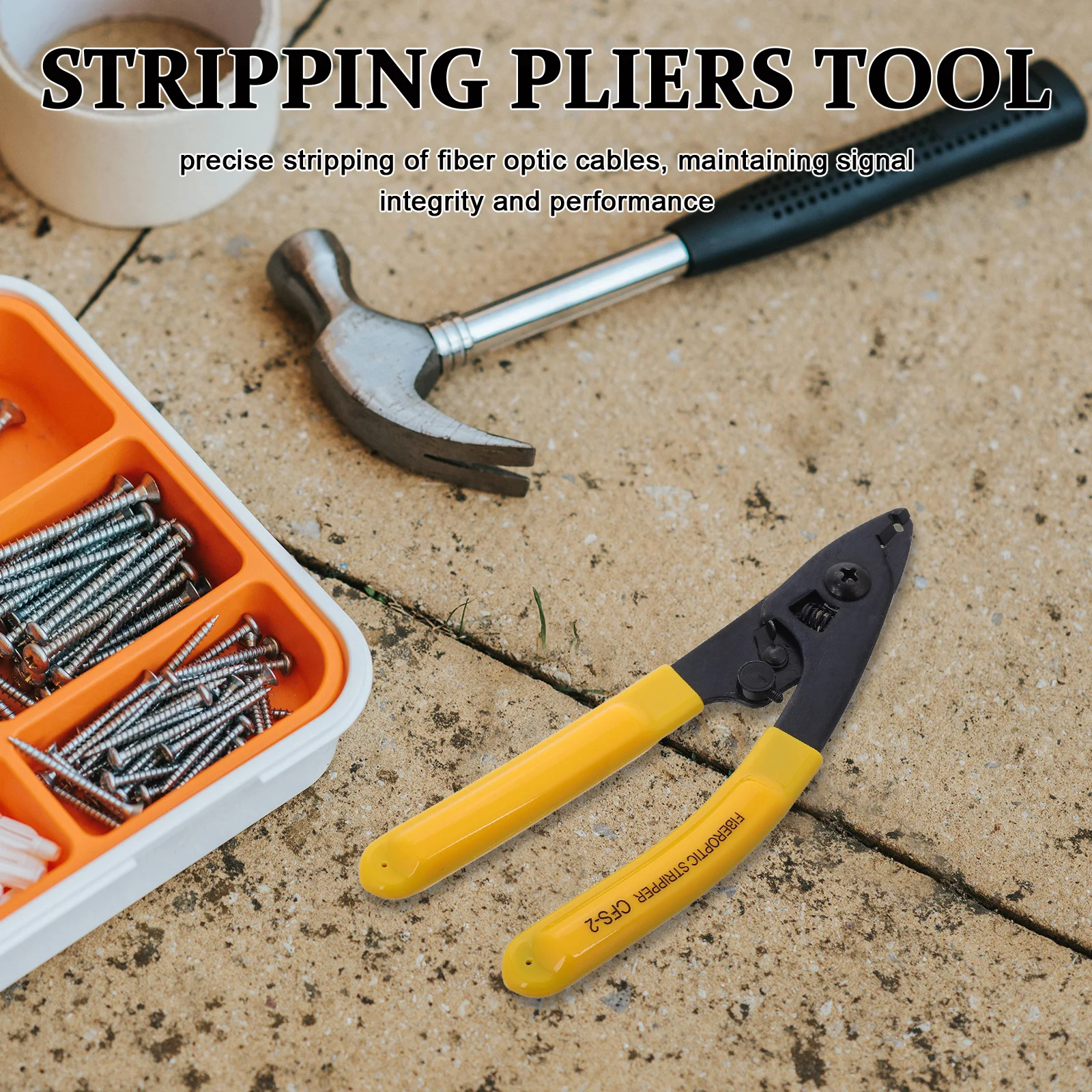 

1pcs Fiber Optic Stripper Precision Cable Stripping Tool Portable Lightweight Handheld For Jacket Buffer Removal Network