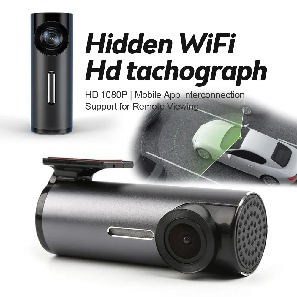 WiFi vehicle driving recorder HD night wireless mobile phone interconnection recorder USB connection power supply recorder vehic