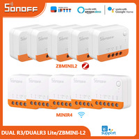 Sonoff Wifi Mini R2/MINI R3/S-MATE/DUAL R3/DUALR3 Lite/ZBMINI-L2 Smart Switch 2 Way No Neutral Wire Alexa Google Home Ewelink