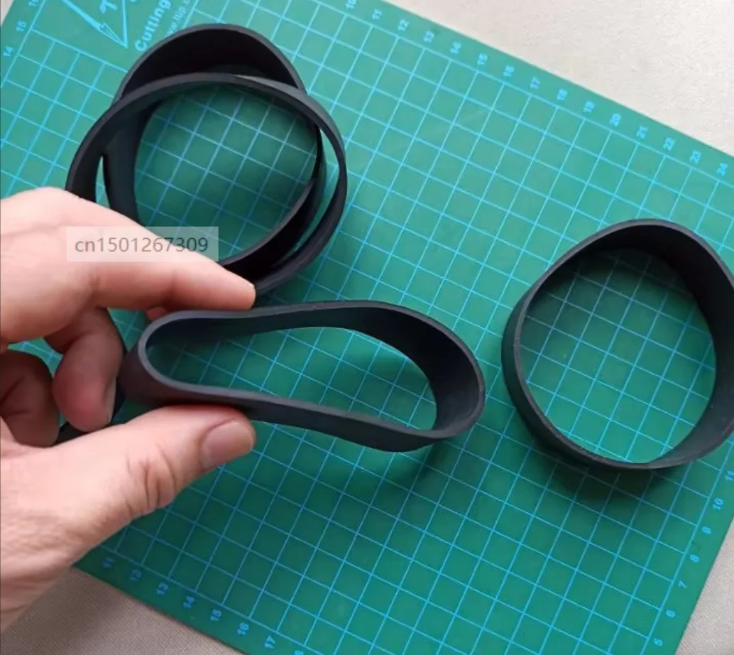 Flat Length 11cm Extra Large Black Thick Rubber Bands For Parcel Package Packing Packaging