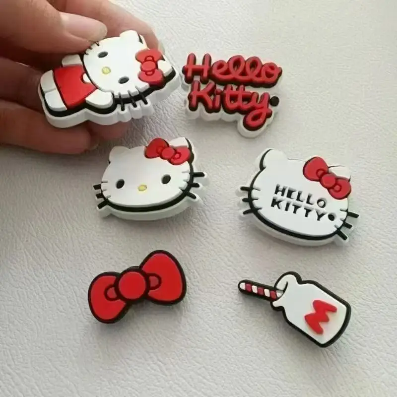 Mesuca Brand Shoe Charms PVC Kawaii KT Cat Shoe Decorations for Girls Waterproof Shoe Perfect for Gifts and Party Favors
