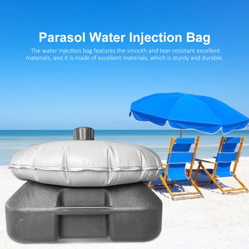 Umbrella Base Round Filling Water Weight Bag Outdoor Parasol Water Injection Bag Umbrella Filled Holder Flag Stand Accessories