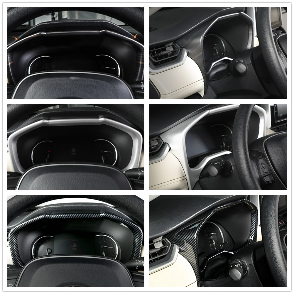 

Для Toyota RAV4 Rav 4 2019-2021 2023, аксессуары для интерьера, LHD RHD, приборная панель автомобиля, дисплей, спидометр, крышка датчика, накладка