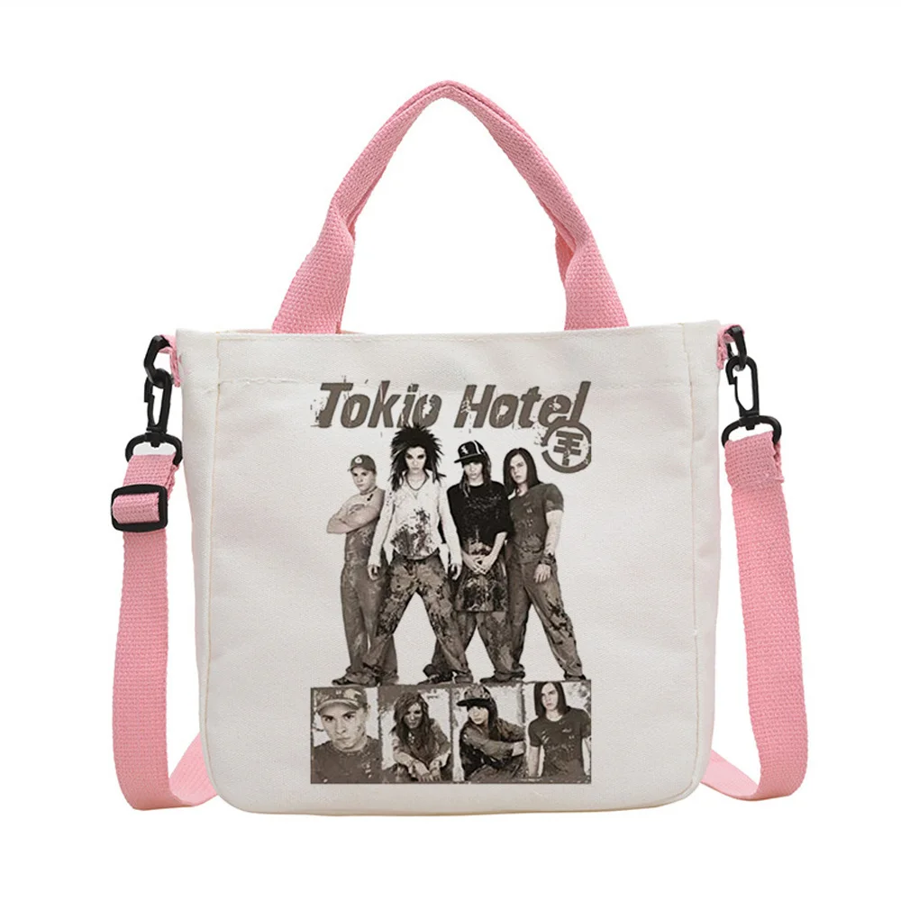 Tokio Hotel tote bag grocery foldable einkaufstasche bolsas de tela torba na zakupy woman