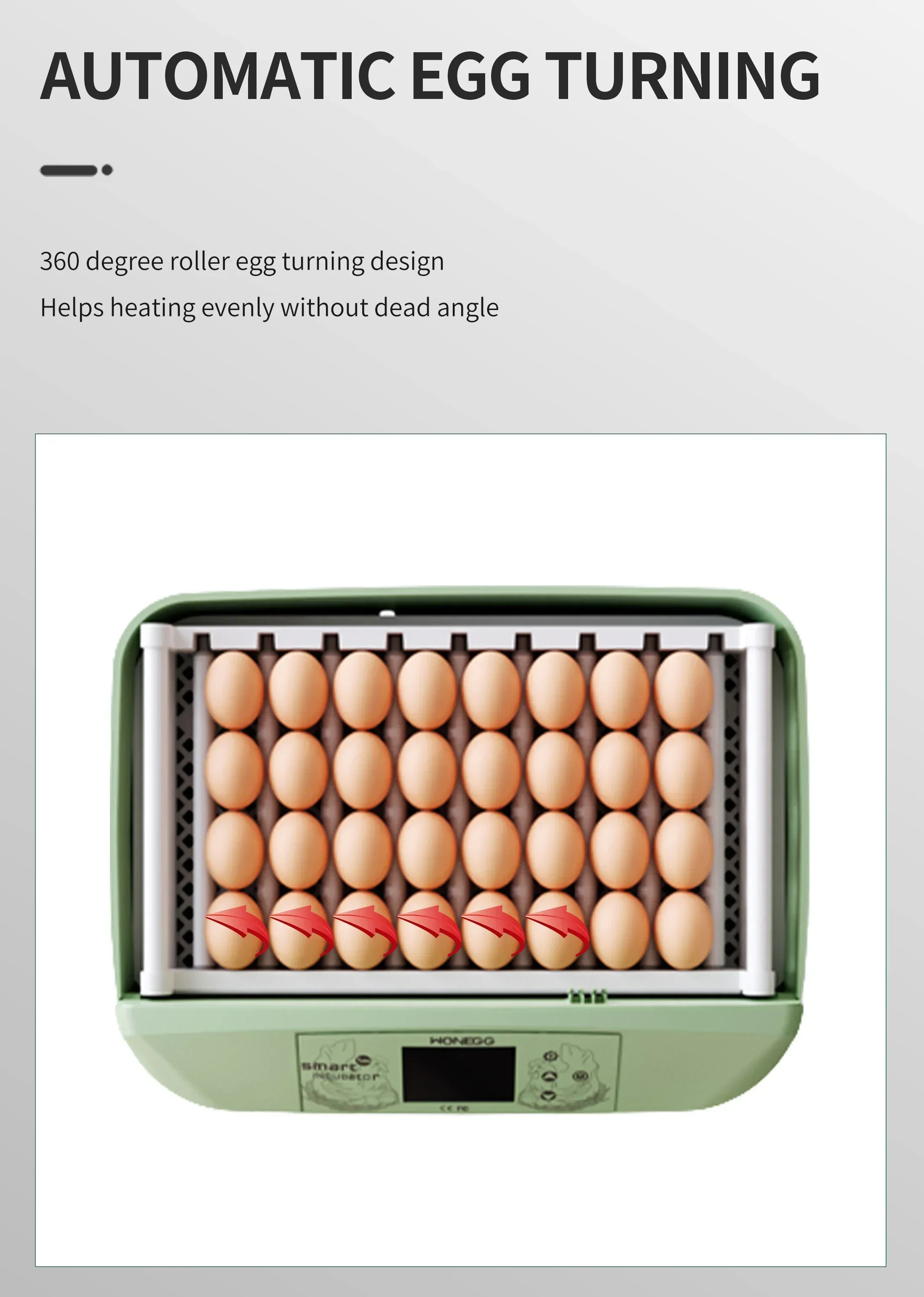 WONEGG New Color Fully Automatic Egg Incubator For Chicken