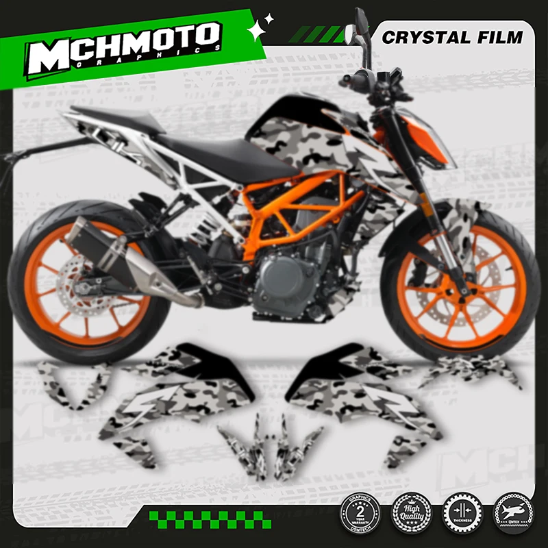 

MCHMFG Custom Motorcycle Graphics Decals Stickers Kits For KTM Duke 125 390 2017 2018 2019 2020