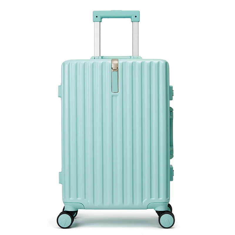 Aluminium Frame Luggage 20-Inch Password Boarding Luggage   Suitcase Mute Universal Wheel Luggage  suitcase on wheelsfor girls