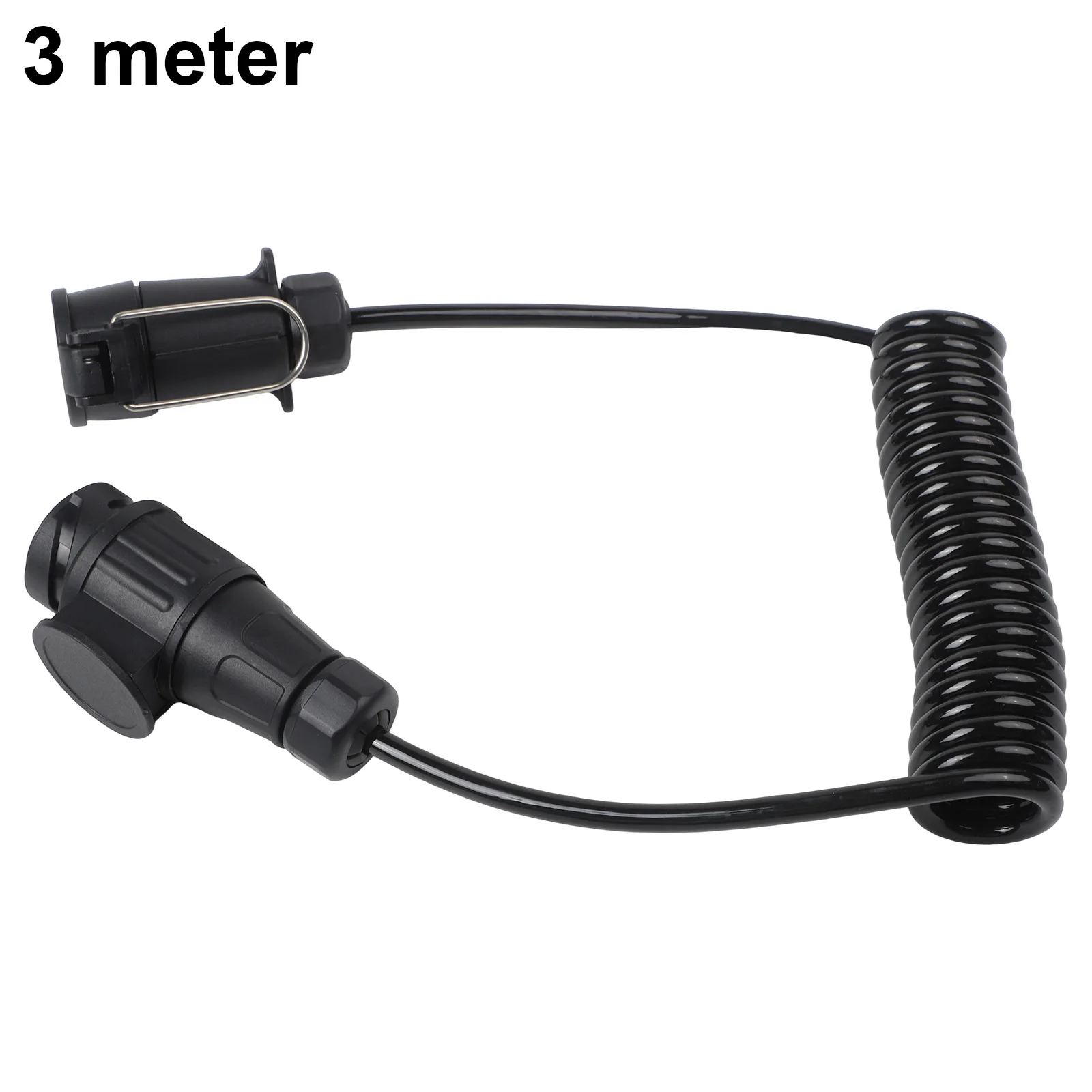 

3-метровый разъем, 13-контактный разъем для прицепа для тяжелого использования, простая установка, гибкое позиционирование, конструкция пружинного провода для тяжелых условий эксплуатации