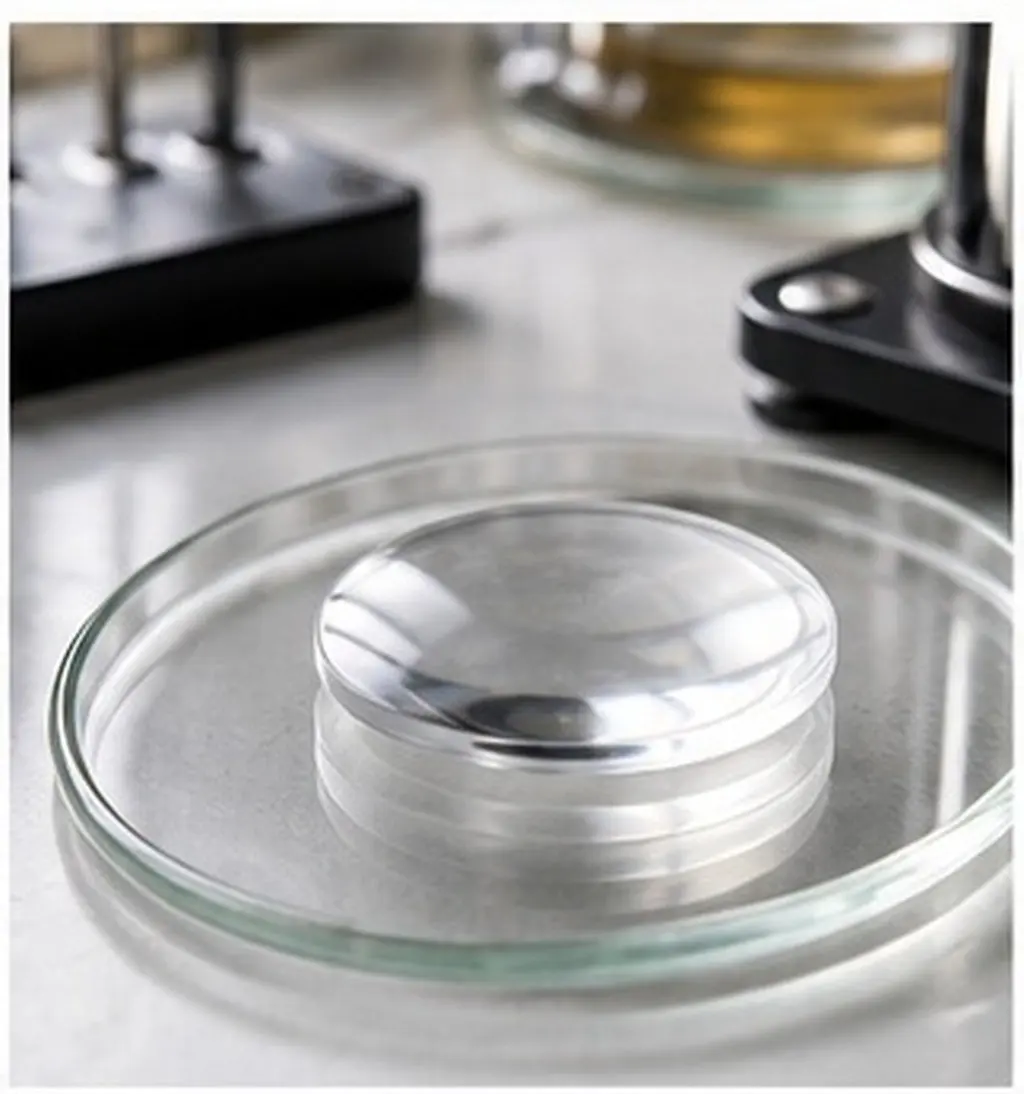 10Pcs 3D Magnifying Lens Transparent Double Convex Optical Lens for Science Experiment Physics Teaching Optical Kit