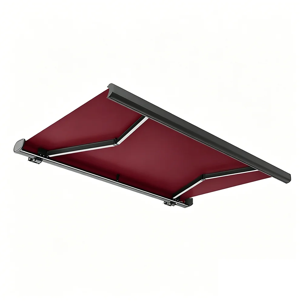 Full Enclosed Retractable Telescopic Awning Waterproof UV Block Full Coverage Outdoor Patio All Season Shade Shelter