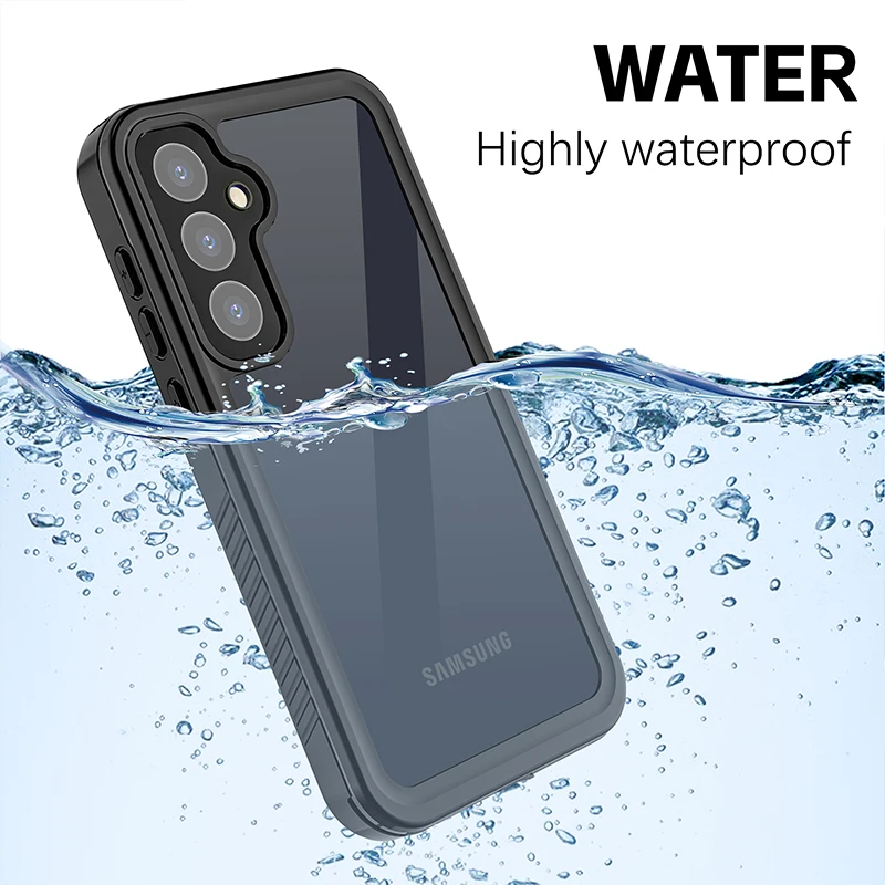 Military Grade Anti-Fall IP68 3 Meter Waterproof Case For Samsung Galaxy A55 A54 5G Diving Swim Rock Climbing Outdoor Sports