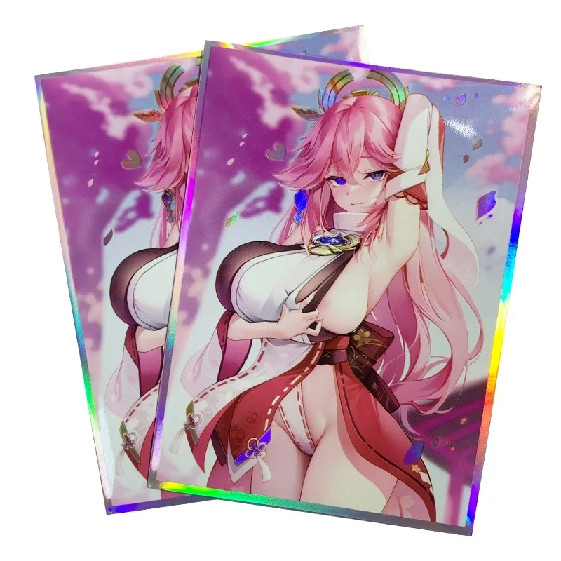 

60PCS 66x91mm Trading Cards Protector Animation PTCG Card Sleeves TCG Shield Matte Card Deck Cover for PTCG OPCG Standard Size