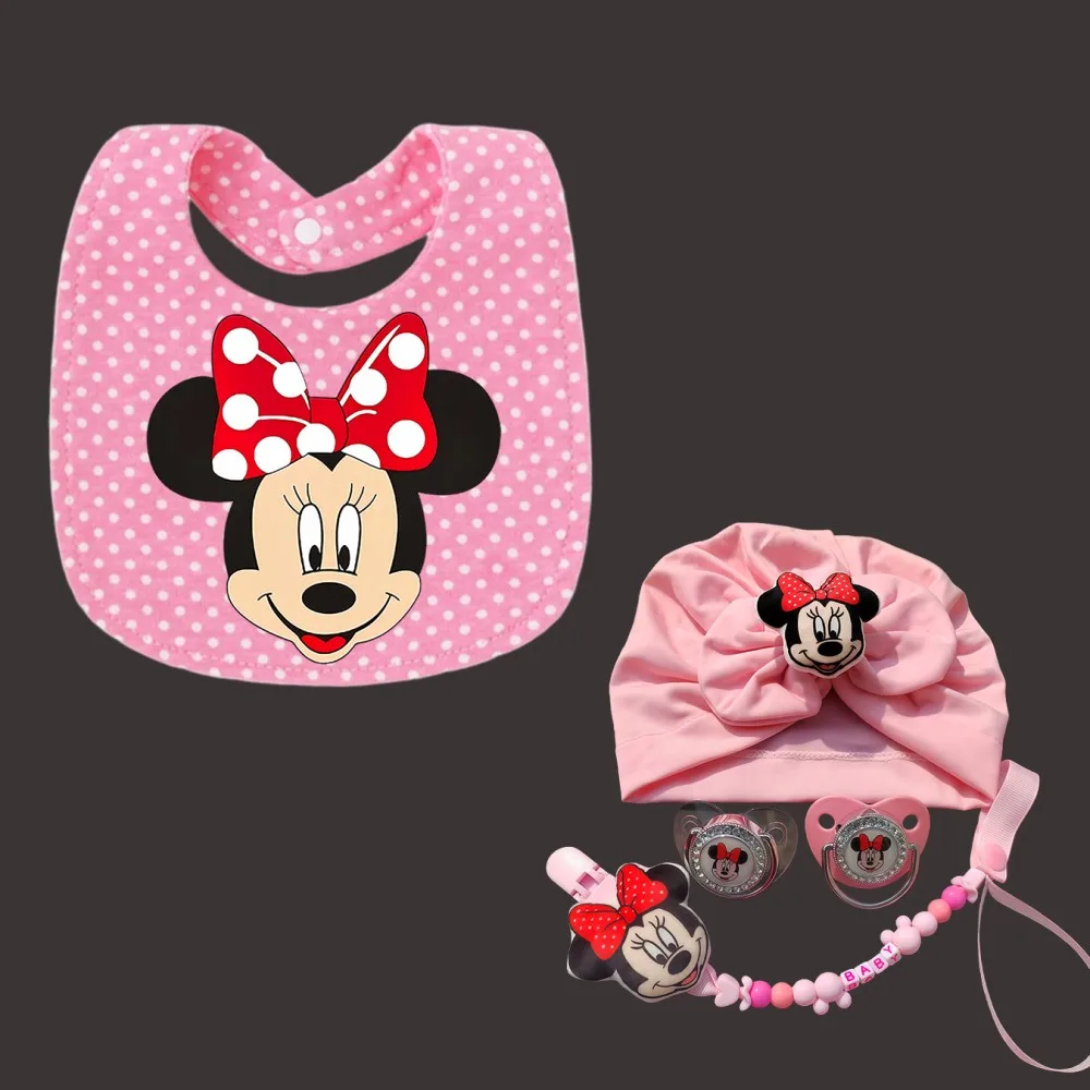 0-18 months deluxe baby pacifier personalized customization chain clip baby bib cute baby hat BPA-free pacifier shiny pacifier