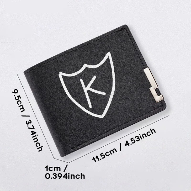 K SHIELD LOGO PORtafoglio IN PELLE DELL'UNITÀ di elaborazione DA UOMO SLIM BUSINESS STYLE DURABILE LEGGERO DURABILE LUCE DA GIORNO DESIGN MINIMALISTA MODERNO