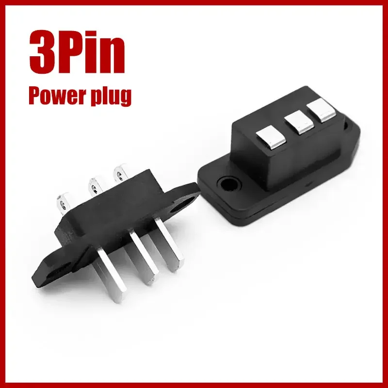 3Pin Scooter Battery Connector Vertical 3 pin Power Plug With Large Spacing Interface Battery Connector Cell Power Adapter