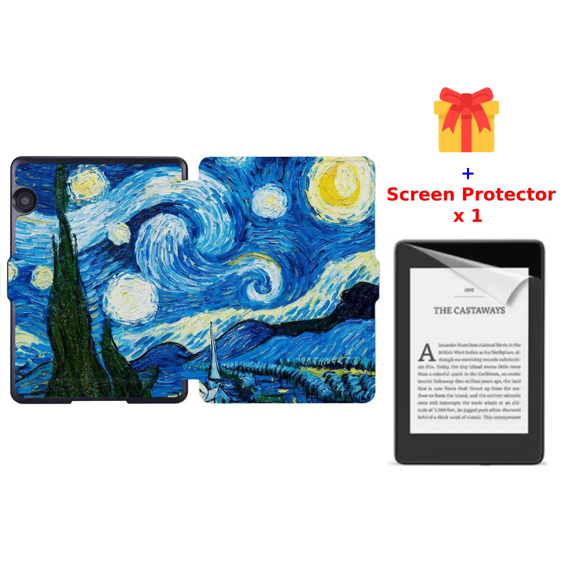 For Kindle Voyage Case 2014 NM460GZ PU Leather Cover Book Case