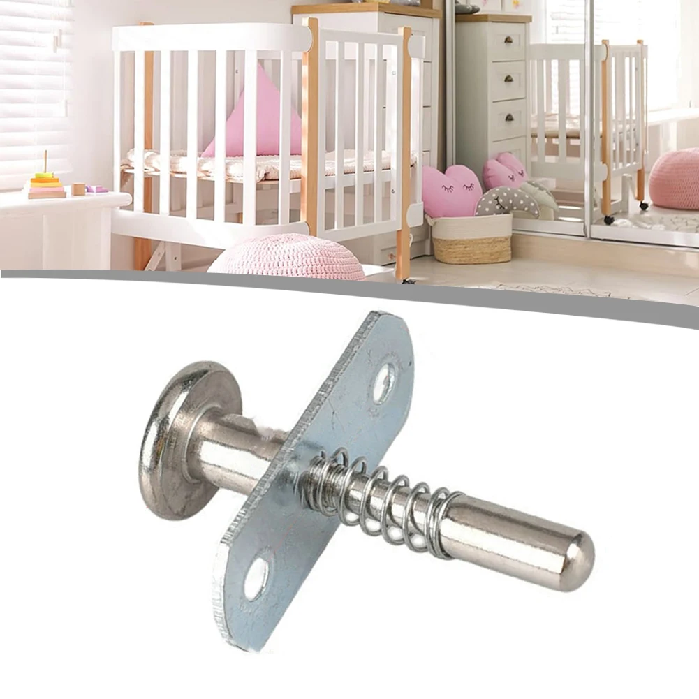 Adequate Strength Steel Plunger Latch with Springs Measuring at 6 5x45mm for Use on Storage or Cabinetry Solutions