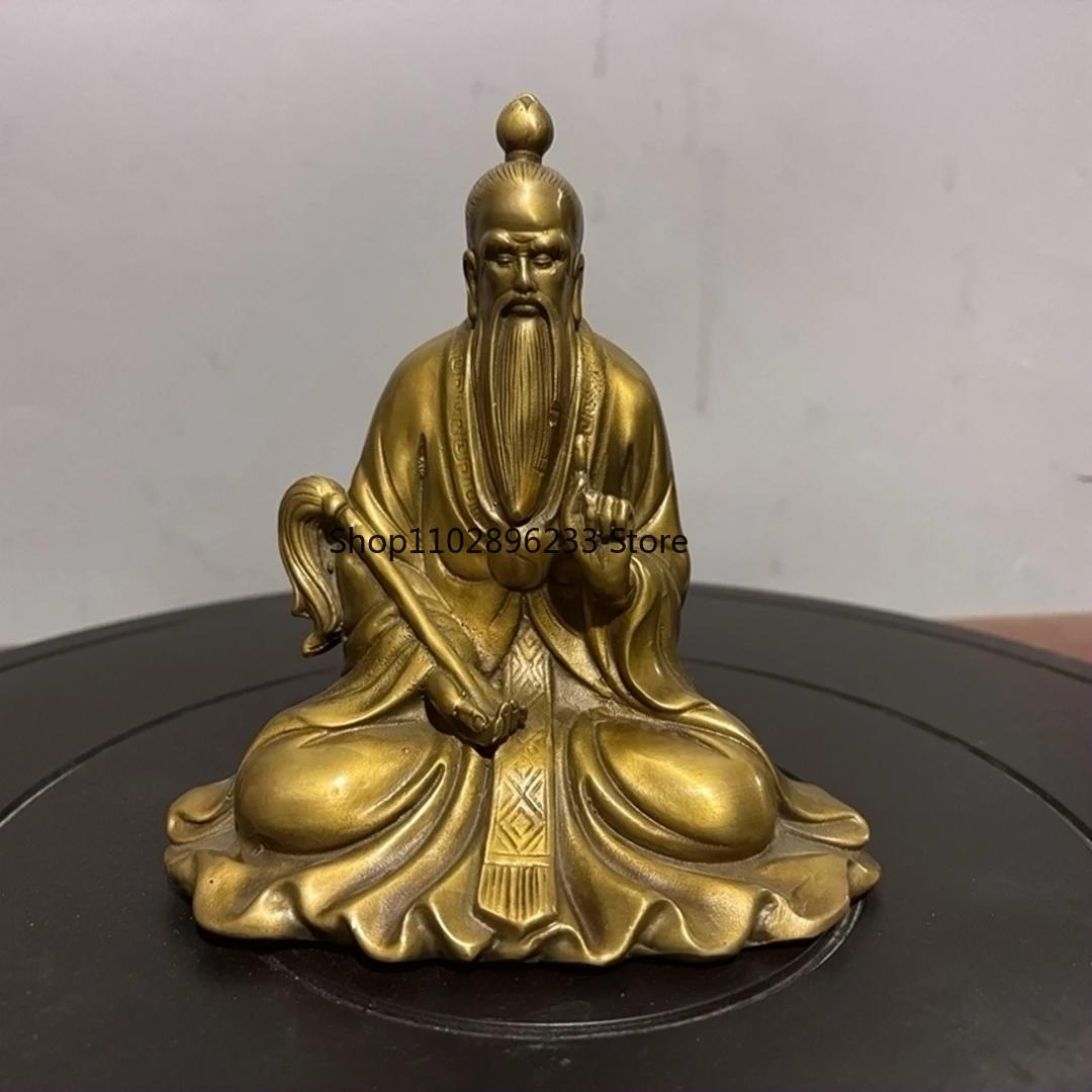 Pure copper Taishang Laojun statue ornament is dedicated to the bronze statue of Taiqing Moral Heaven Zun Sanqing Taozu Laojun s