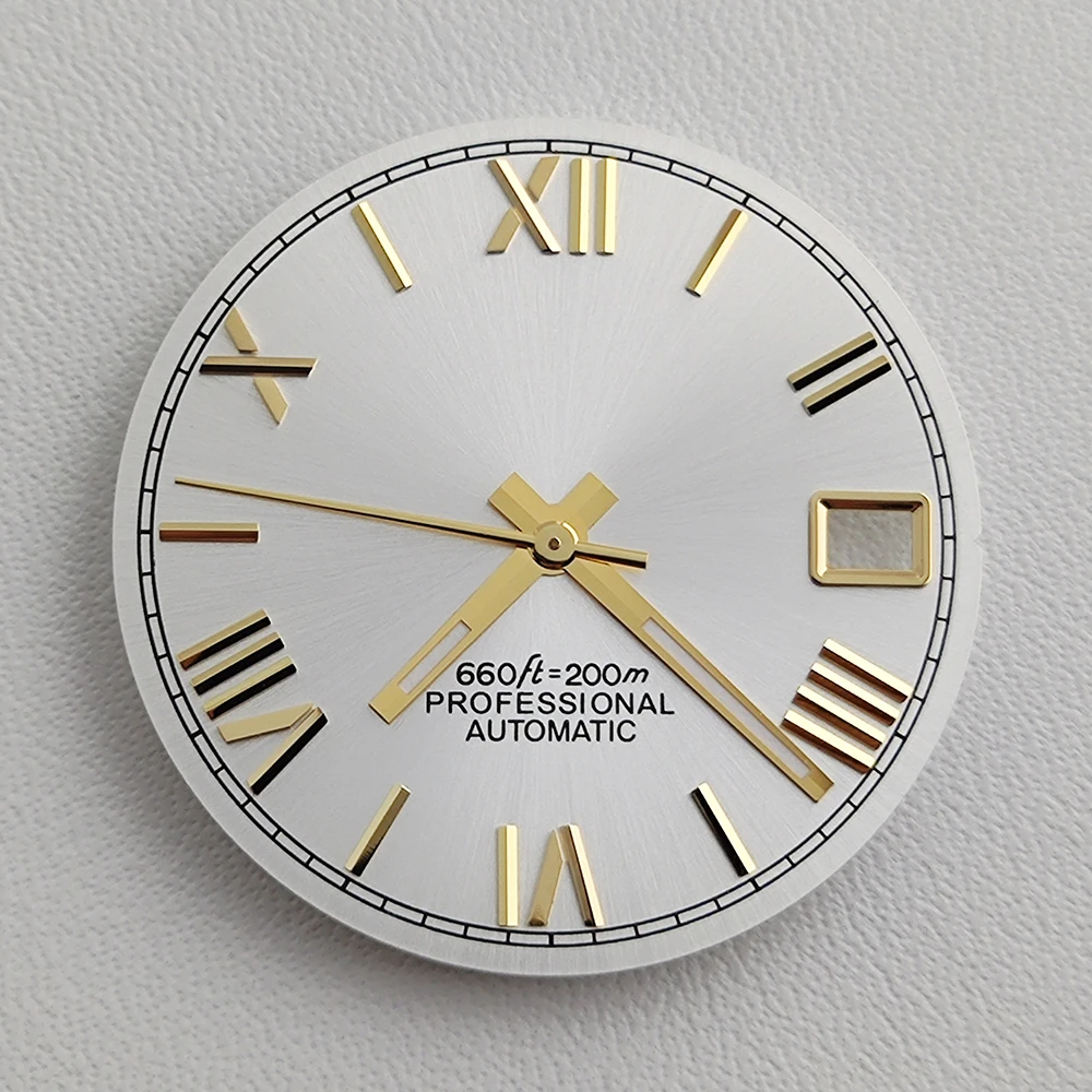 28,5 мм NH35 циферблат NH36 циферблат часов римский циферблат модифицированный циферблат подходит для NH35 механизм аксессуары для часов