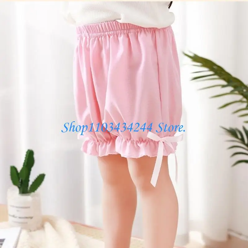  Summer Loose Underwear Shorts for Kids Ruffle Bloomers Anti Exposure Safety Pants Shorts Panties Elastic Safety Shorts