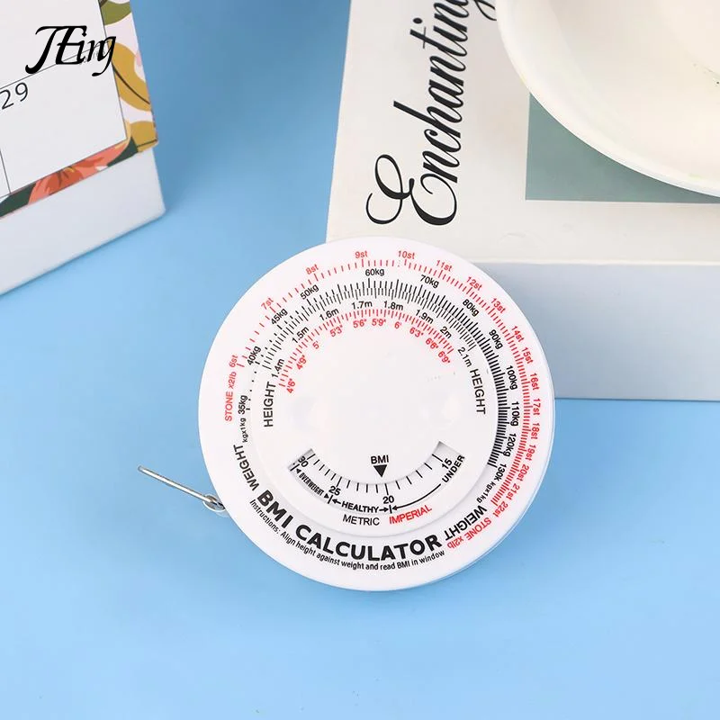 مؤشر كتلة الجسم أشرطة القياس الخياطة حاكم الخصر شريط القياس المحمولة جولة لينة قياس حاكم الملحقات العملية