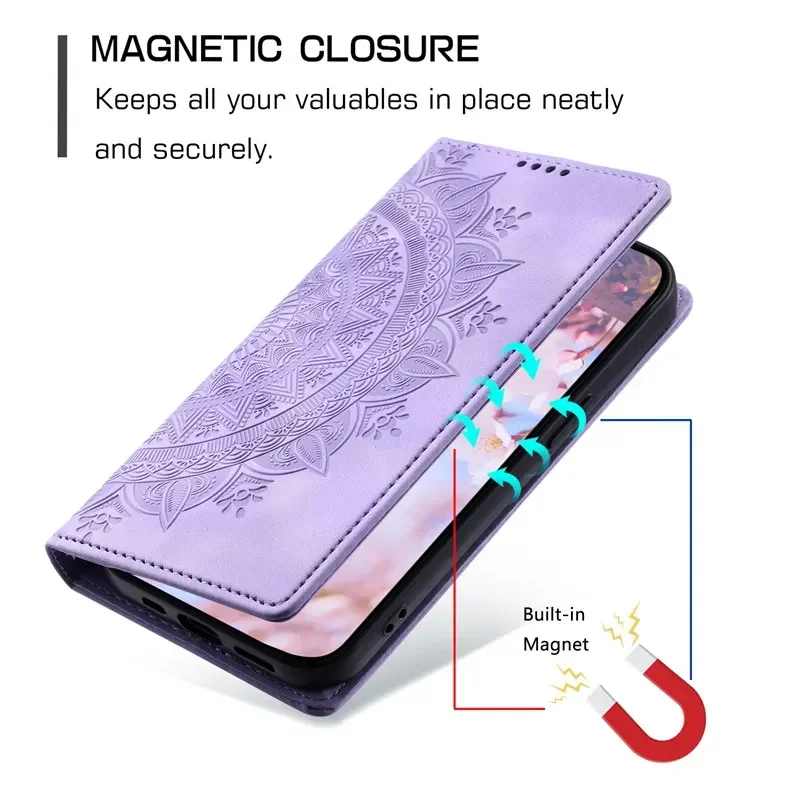 Magnetic Flip Leather Case For Samsung Galaxy A54 A34 A24 A14 A04 A15 A13 A23 A33 A53 A73 A52 A51 Wallet Card Phone Cover Coque