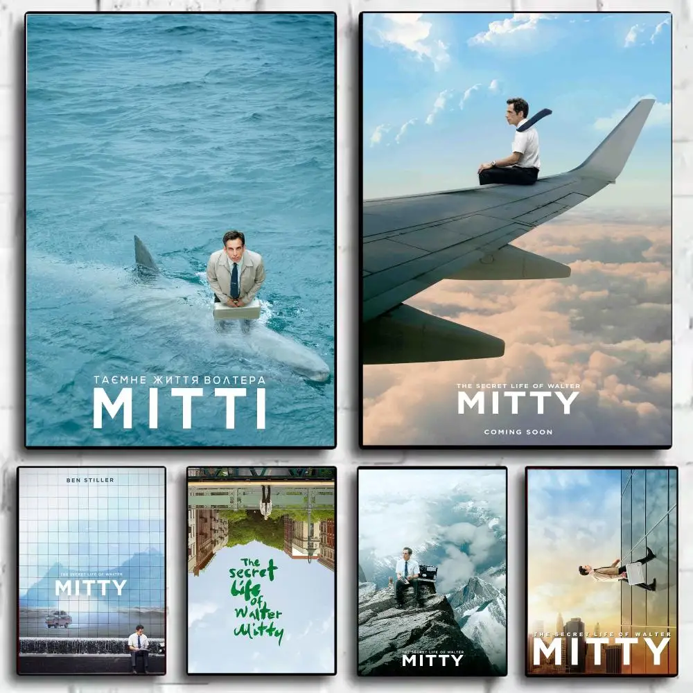 Movie T-The Secret Life of Walter Mitty Poster Modern  Wall Art Aesthetic Minimalist Bedroom Decor Cafe Home Gift