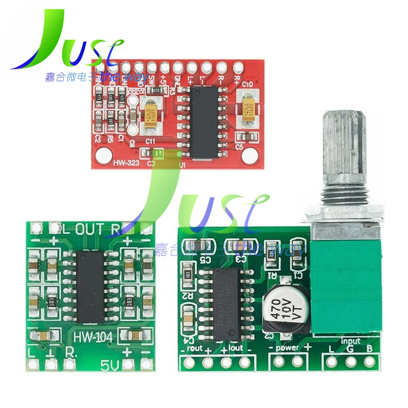 1PCS PAM8403 Super mini digital power amplifier board miniature class D power amplifier board 2 * 3 W high 2.5-5V USB