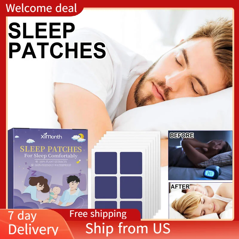 4pcs/set Sleeping Patch, Relieve Physical Stress Stay Up Late Tired Sleep Relax Relax Body And Mind Sleep Aids