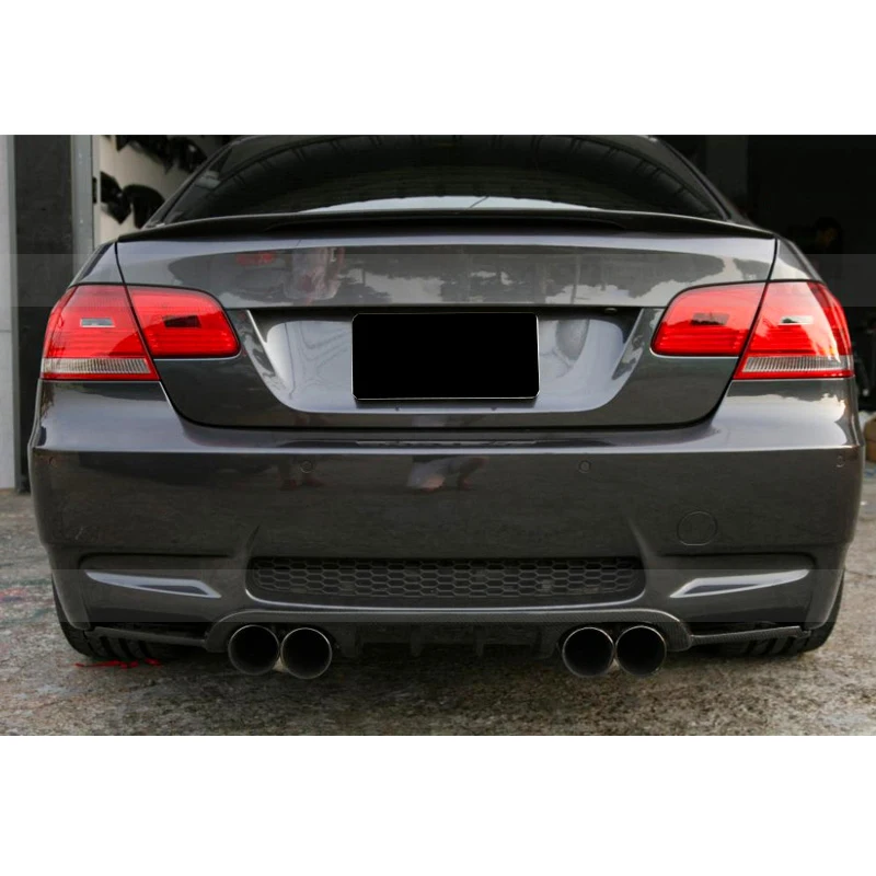 For BMW 3 Series E92 E93  Two-door  Carbon Fiber Rear Lip Rear Bumper Diffuser  Splitter Back Lip Body Kits