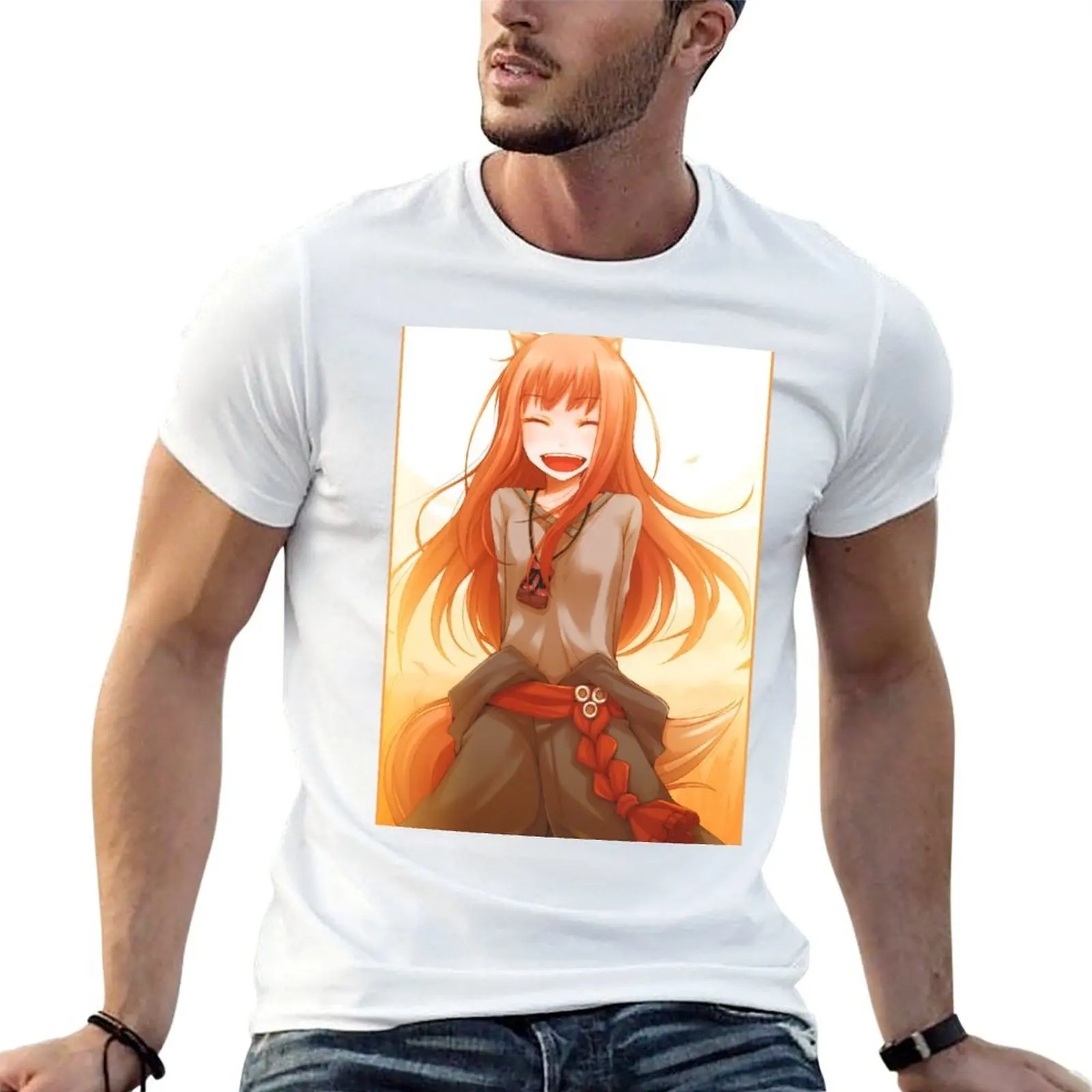 

Horo Spice and Wolf T-Shirt t shirt man designer cotton t shirt man man t shirt heavy cotton T-shirt