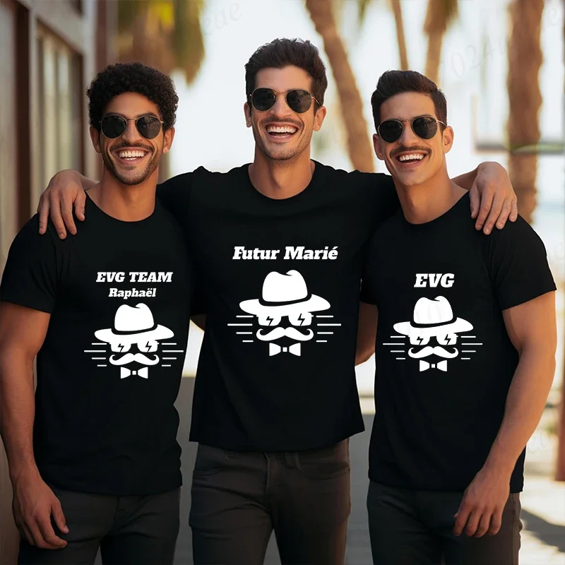 الفرنسية صديقها وداعا واحد البكالوريوس حزب فرقة تيز Evg المستقبل فريق العريس وصيف تي شيرت مضحك الرسم الأعلى لحفل الزفاف
