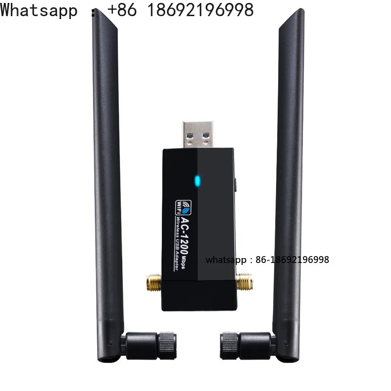 

Dual Band 1200Mbps Wireless Network Interface Card WiFi Adapter 2.4G/5.8G WiFi Receiver RTL8812AU