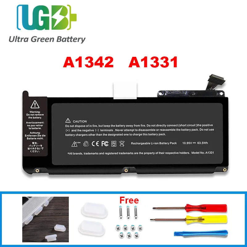 

UGB New A1342 A1331 Battery For apple macbook pro Unibody 13" (Late 2009 Mid 2010) Fits 661-5391 MC207LL/A MC516LL/A