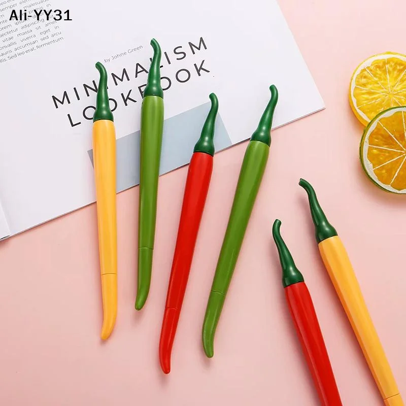 【ZYAH】5Pcs Cute Simulation Cayenne Series Gel Pens Office School Stationery Writing Pen For Kids Creative Signing Pens