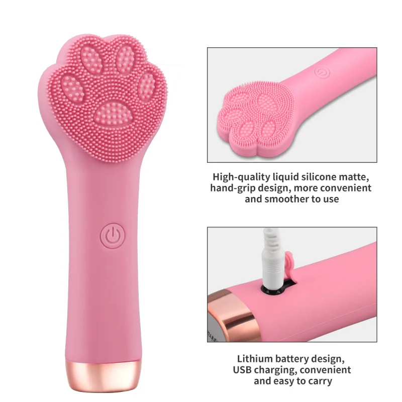 

Hand-hold Electric Facial Silicone Deep Clean Massager Device Pore Brush