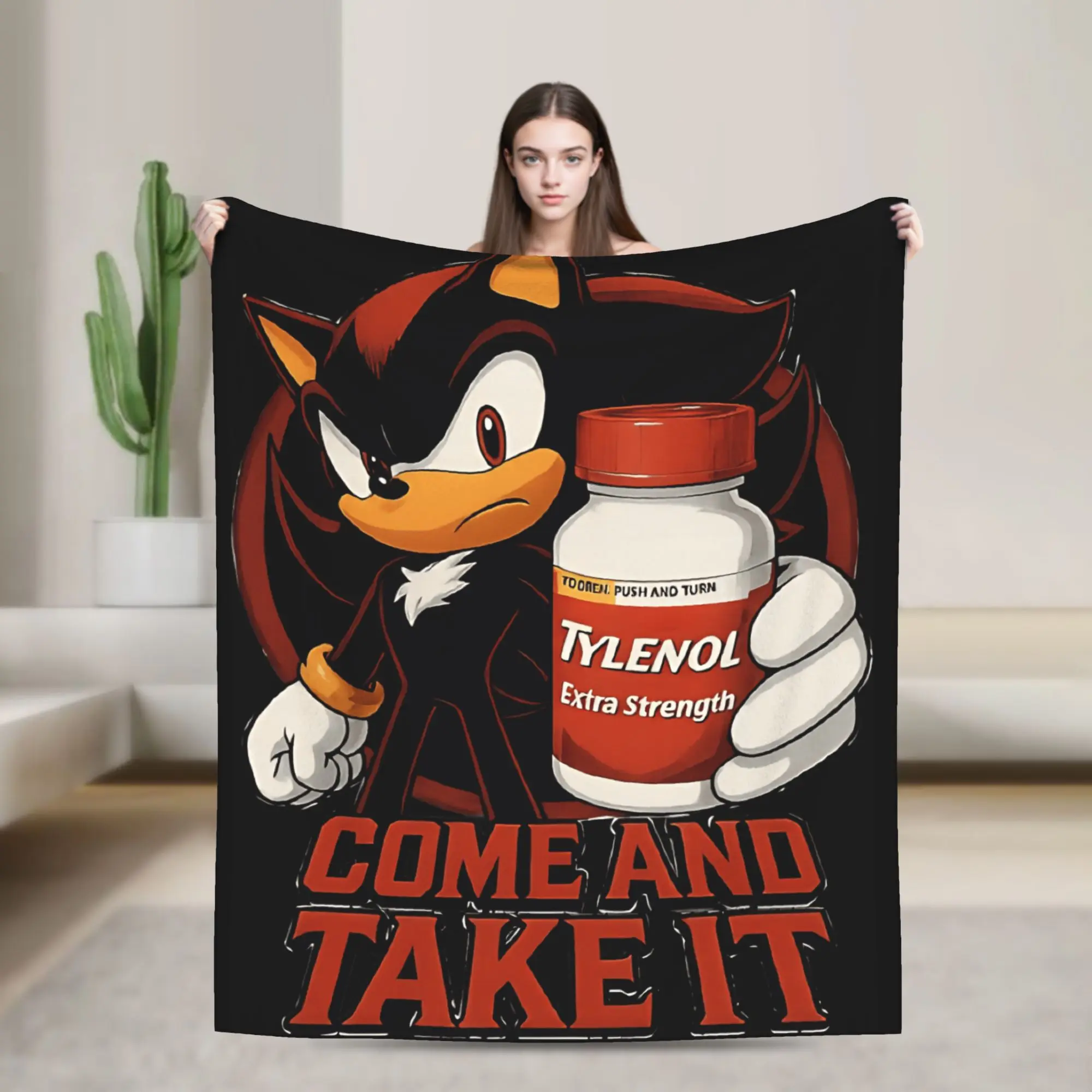 Shadow Tylenol Shadow Hedgehogeds Flannel Blankets Winter Soft Throw Blanket for Kids Outdoor Pattern Bedspread Sofa Bed Cover