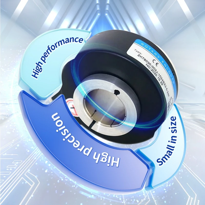 Hollow shaft encoder ZKT8030 9035 photoelectric rotary elevator encoder pulse inner aperture 18-45mm