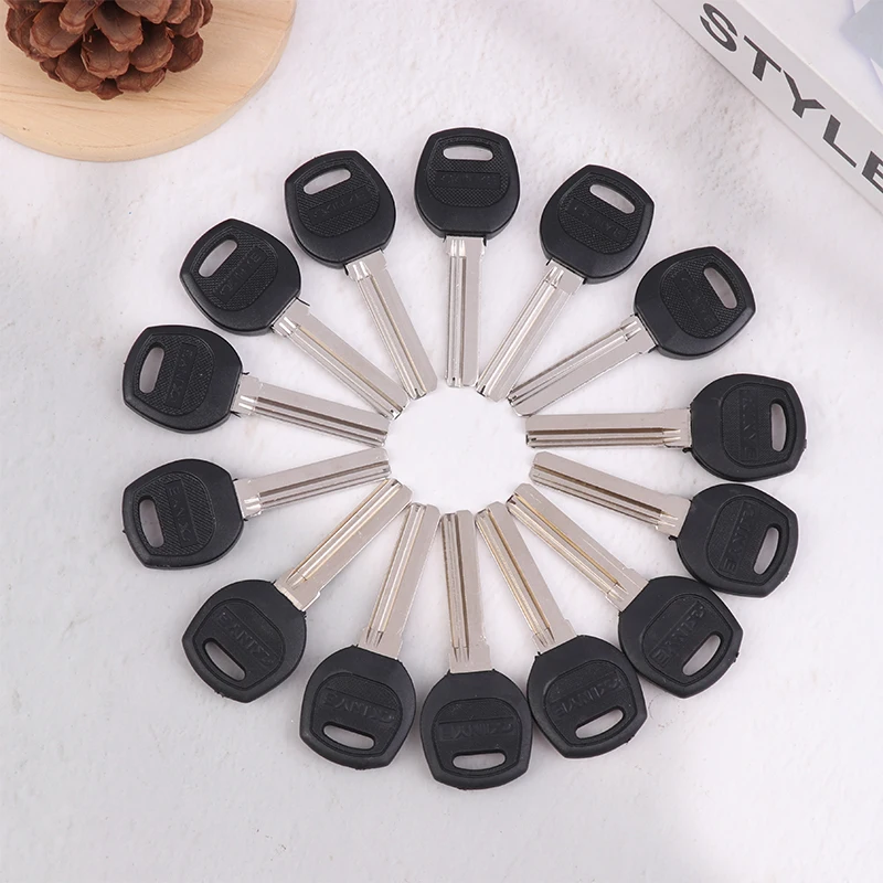 Blank Car Key Blanks 10Pcs Key Embryo AB Lock Security Door Key Blank Electric Door Lock Blank Fingerprint Lock Password Lock