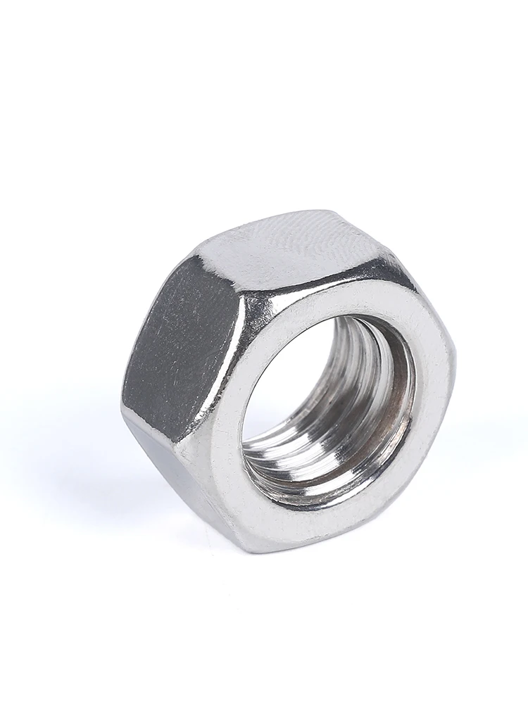 A2 304 Stainless Steel Inch Hex Hexagon Nut for 4-40 6-32 8-32 10-24 1/4 5/16 3/8 7/16 1/2 3/4 5/8 Inch Hex Hexagon Nut Screw