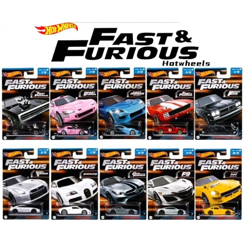 

Free Shipping 10 Pack Hot Wheels Fast and Furious Model Car Hotwheels 1/64 Toy Car Hotweheels Miniatura De Carros Diecast HNR88