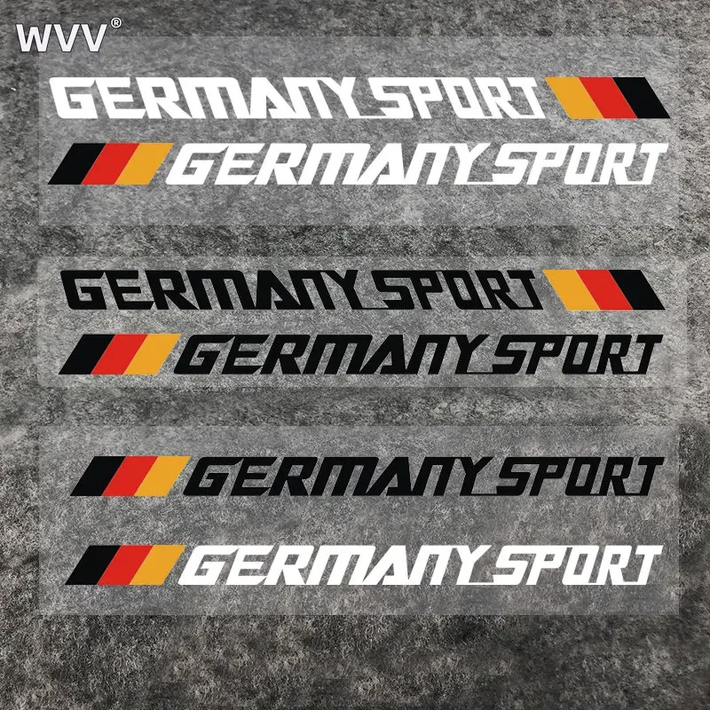 

Germany Sport German Decal Sticker Fit For Benz Audi BMW Etc. Reflective Car Window Stickers.High Quality!