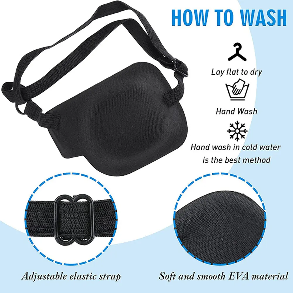 أحادي العين قناع عين الطبية واحدة لصقة عين ضوء حجب الحول تصحيح ثلاثية الأبعاد مجسمة الحول تصحيح قناع عين #3