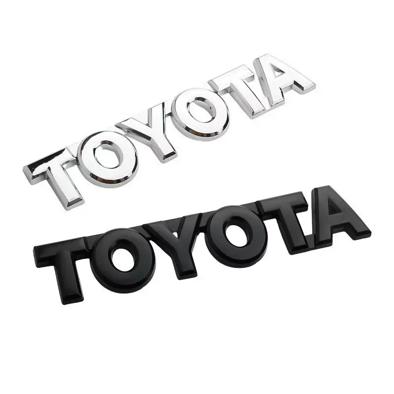 

3D ABS Car Trunk Tail Sticker Emblem Badge Decals for Toyota Chr rav4 Yaris prius avensis Corolla Camry Aygo Hrv Prado Hilux
